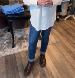Toxik knappjeans mörkblå