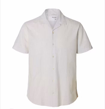 Sun skjorta pure cashmere randig
