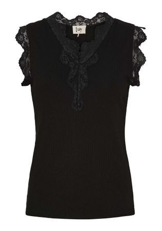 Dee lace top svart