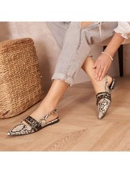 Flat sandals snake
