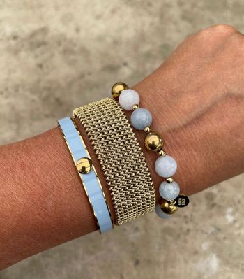 Capri armband blå/guld