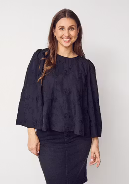Juna blus svart