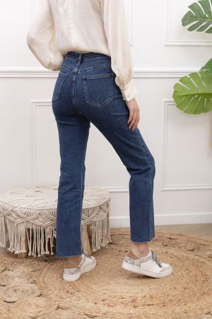 Folyrose jeans flare mörkblå D