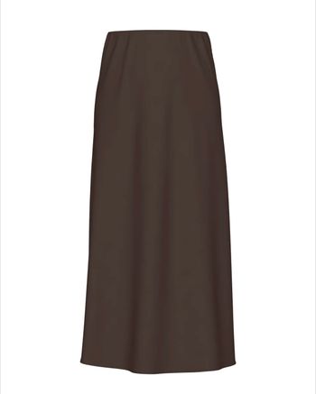Franan satinkjol mörkbrun