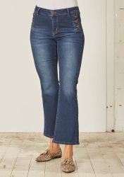 Como buttom jeans dark denim