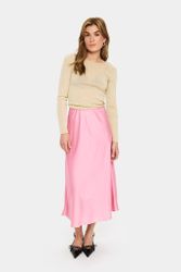 Lodisa satinkjol rosa
