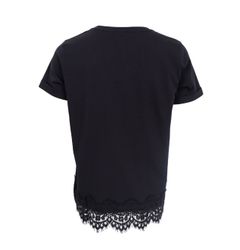 May t-shirt svart med spets