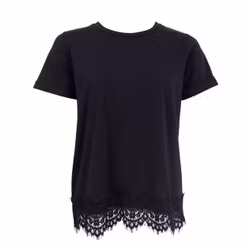 May t-shirt svart med spets