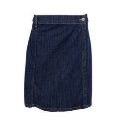 Russel wrap jeanskjol mörk