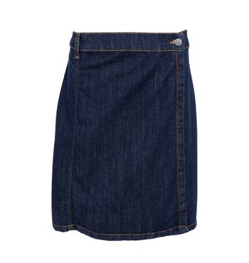 Russel wrap jeanskjol mörk