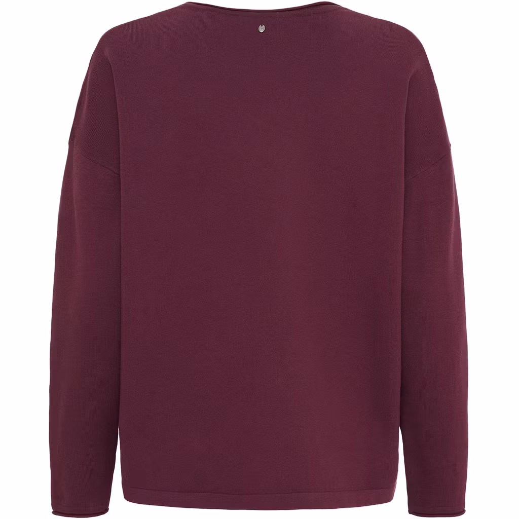 Frigga v-neck vinröd