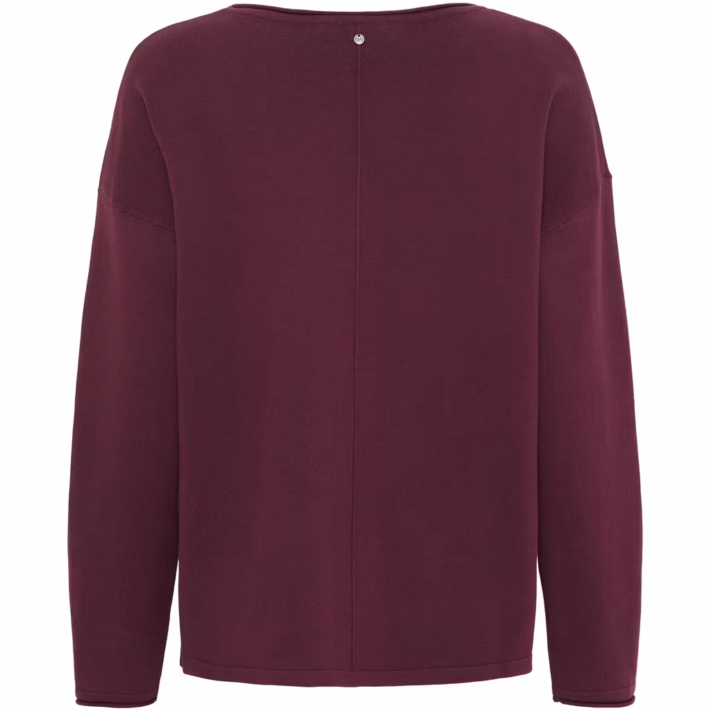 Frigga rundhals vinröd