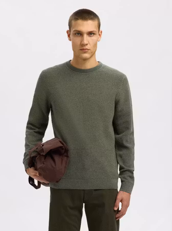 Ross stickad tröja grön