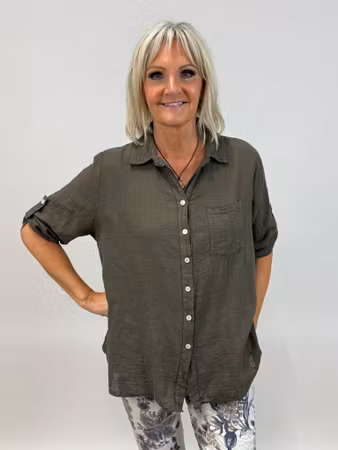 Kelly skjorta brun