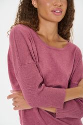Mila r-neck pullover rosa