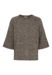Anna kortärmad taupe melange