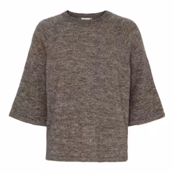 Anna kortärmad taupe melange