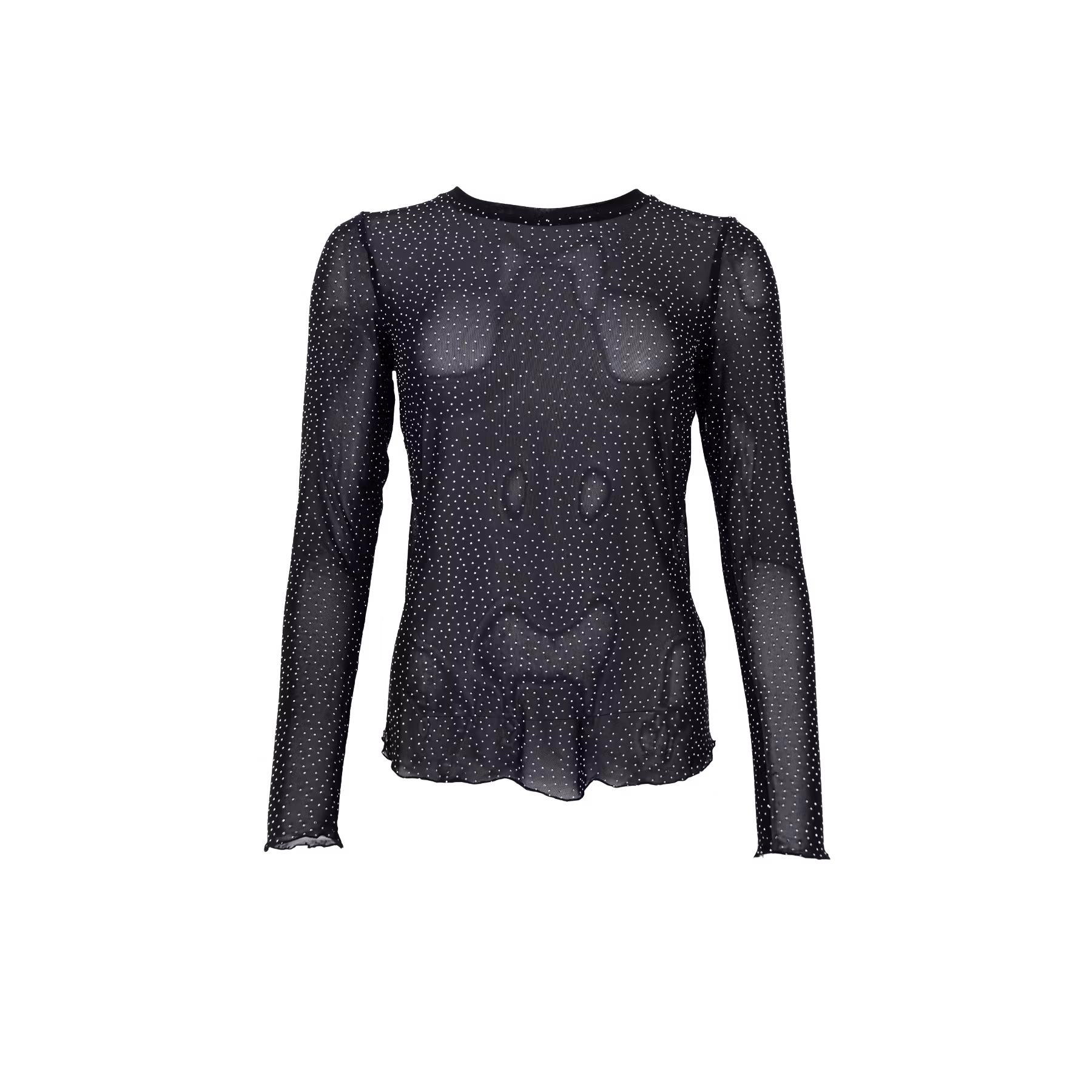 Alexis mesh strass svart