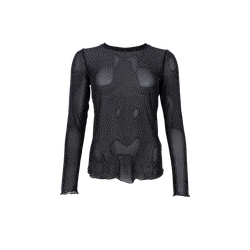 Alexis mesh strass svart