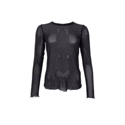 Alexis mesh strass svart