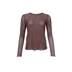 Alexis mesh strass brun