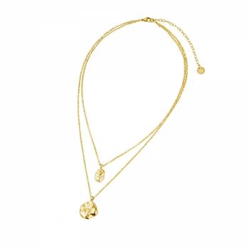 Kaia duo halsband guld