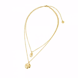 Kaia duo halsband guld