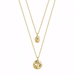 Kaia duo halsband guld