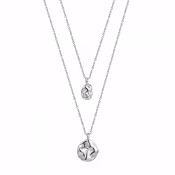 Kaia duo halsband silver