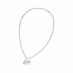 Kaia lång halsband silver