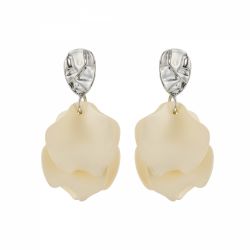 Paloma small örgängen ivory/silver