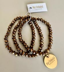 Pärlarmband 3 st brons