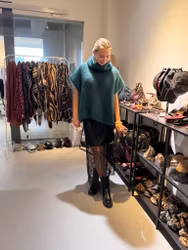 Bjoerk mohairpolo grön