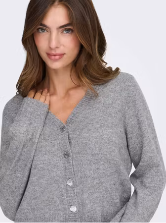 Superlife cardigan grå