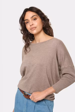 Mila r-neck pullover Atmos melange