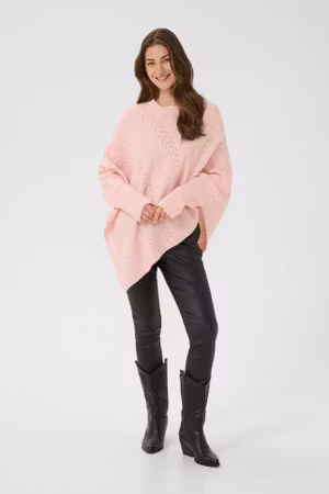 Holiday poncho rosa