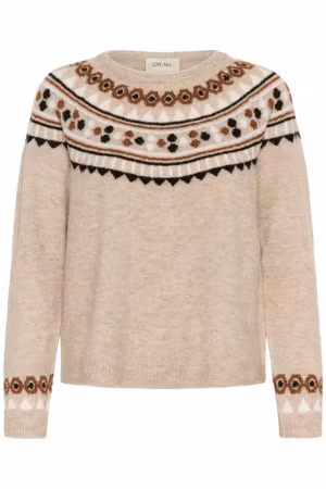 Cherrie stickad tröja beige