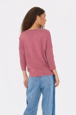 Mila r-neck pullover rosa