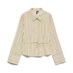 Siena randig skjorta ljusgul