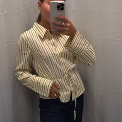 Siena randig skjorta ljusgul