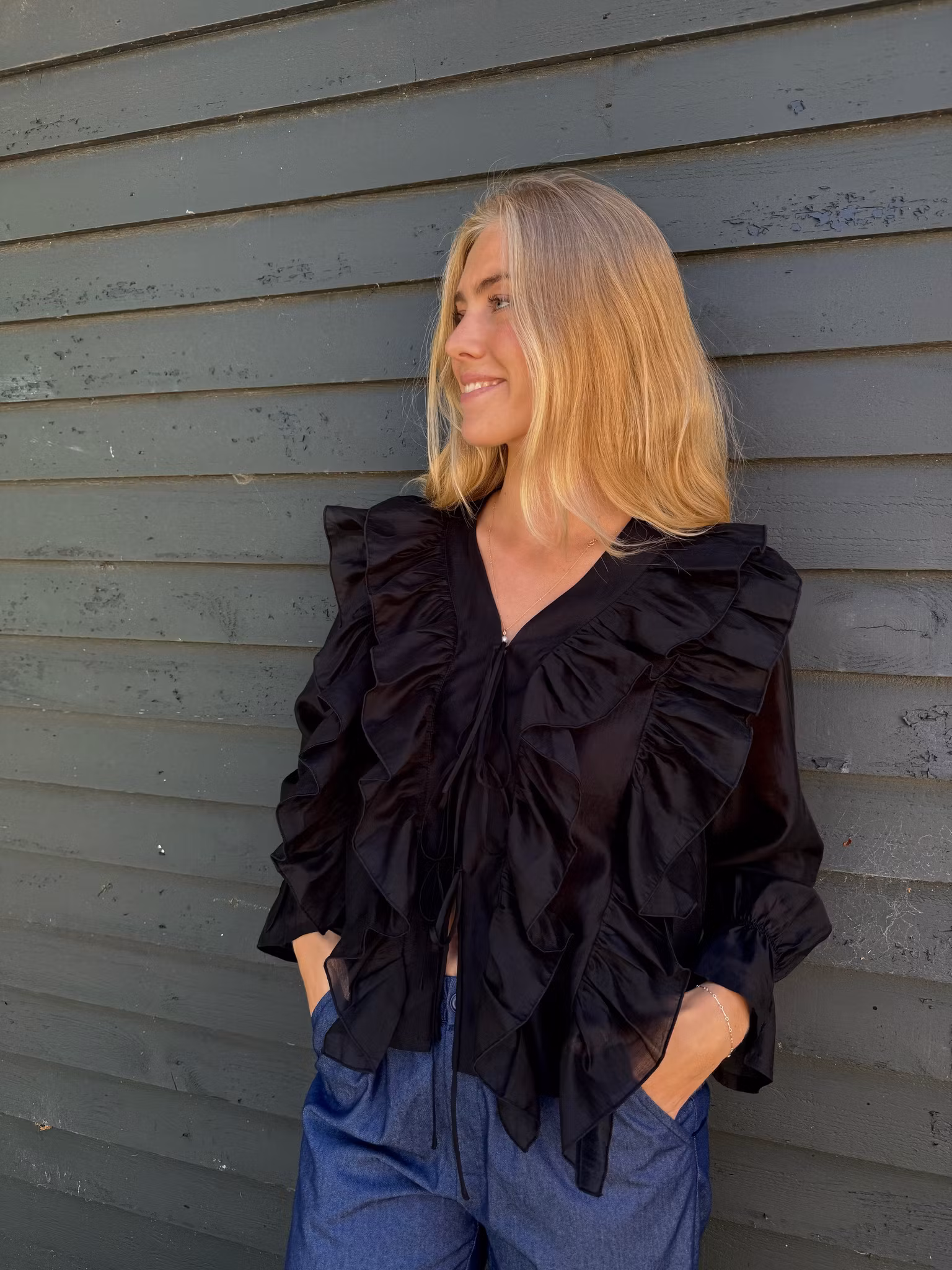 Citta volangblus svart