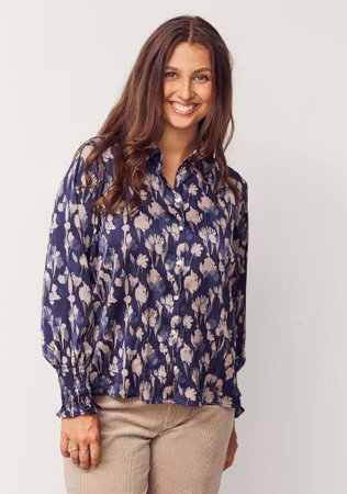 Melba skjortblus blue mood