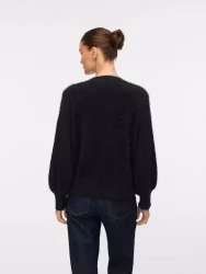 Poilu v-neck stickad svart