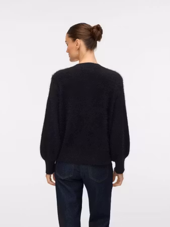 Poilu v-neck stickad svart