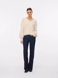 Poilu v-neck stickad birch