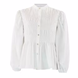 Chloe smockblus vit