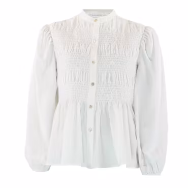 Chloe smockblus vit
