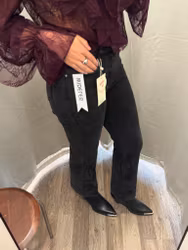 Folyrose jeans wide strass