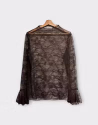 Spetstopp mesh brun
