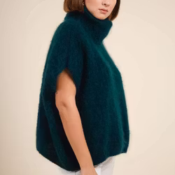 Sussi mohairpolo apline green